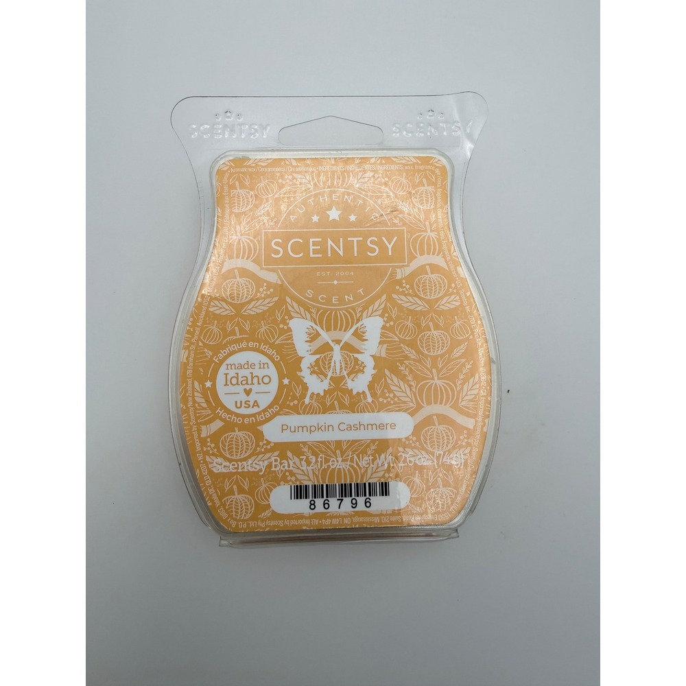 Scentsy Pumpkin‎ Cashmere Scent Bar Wax Melt Authentic Home Fragrance